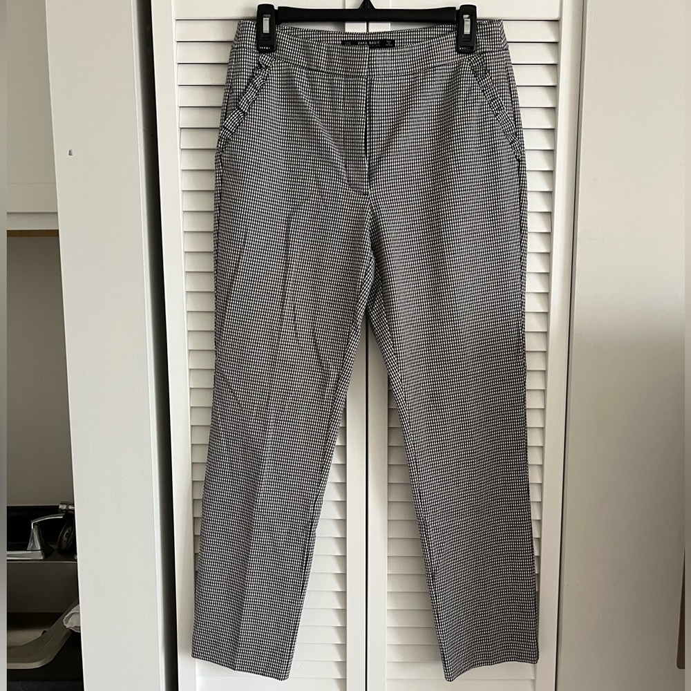 Zara Basic Collection checkered straight-leg dress pants